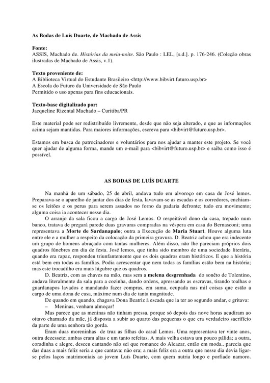 As Bodas de Luíz Duarte