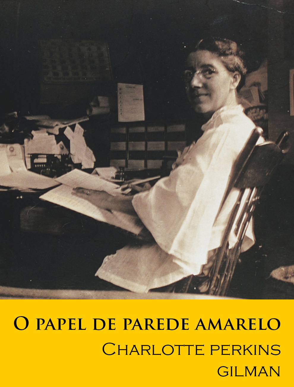 O papel de parede amarelo