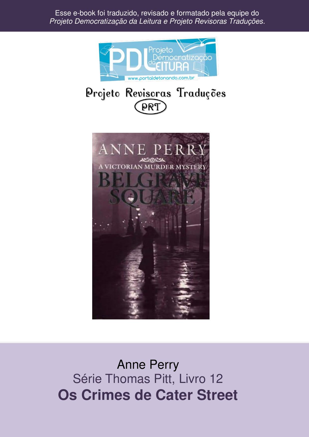 Anne Perry - Serie Pitt 12