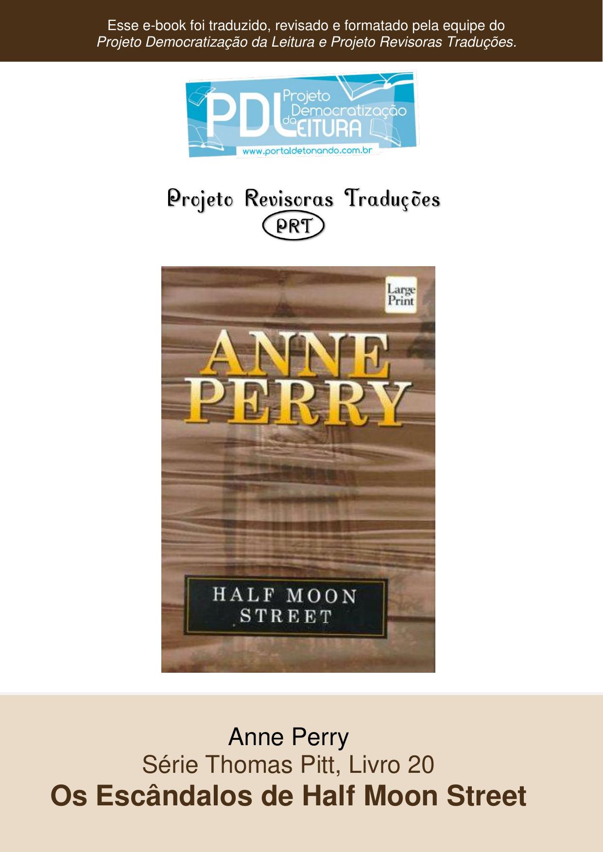 Anne Perry - Serie Pitt 20