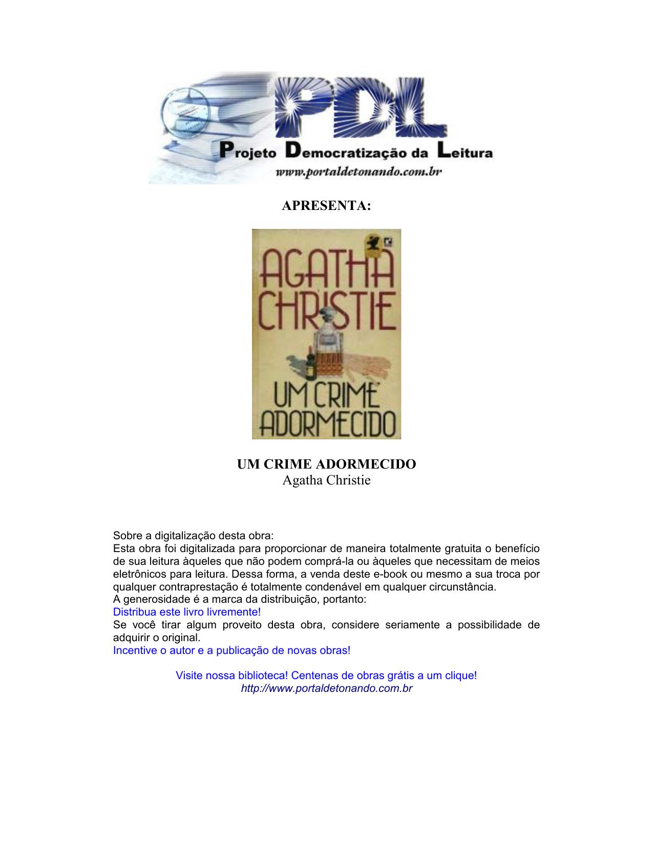 Microsoft Word - Agatha Christie - Um crime adormecido - Revisado.rtf