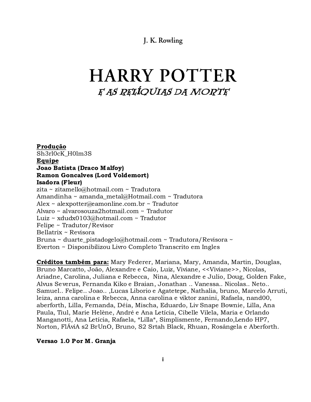 Harry Potter e as Relíquias da Morte
