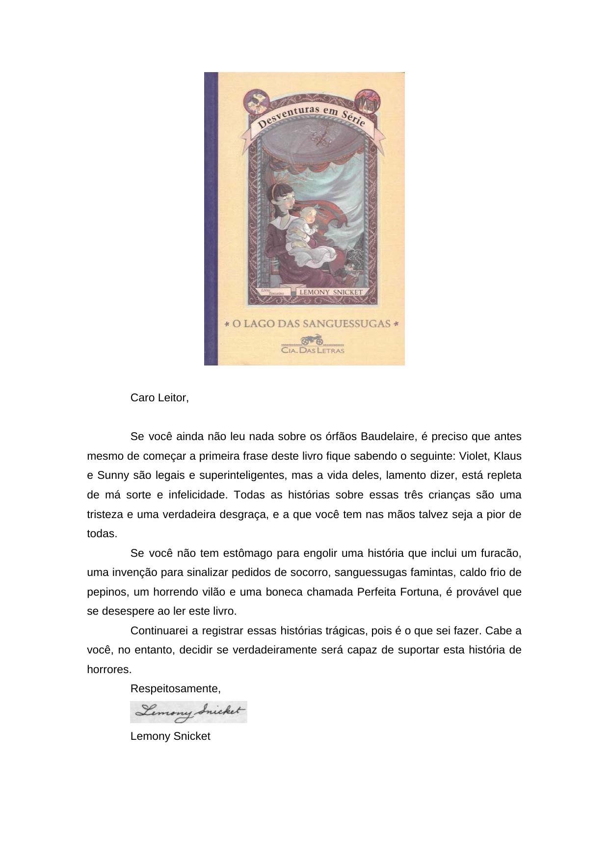 Desventuras em Srie - O lago das sanguessugas