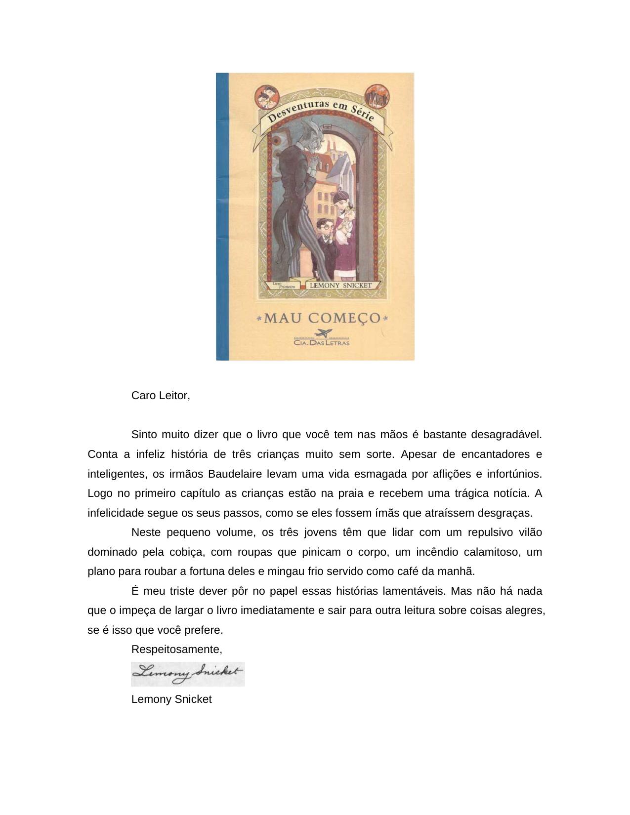 Desventuras em Série - Mau Começo