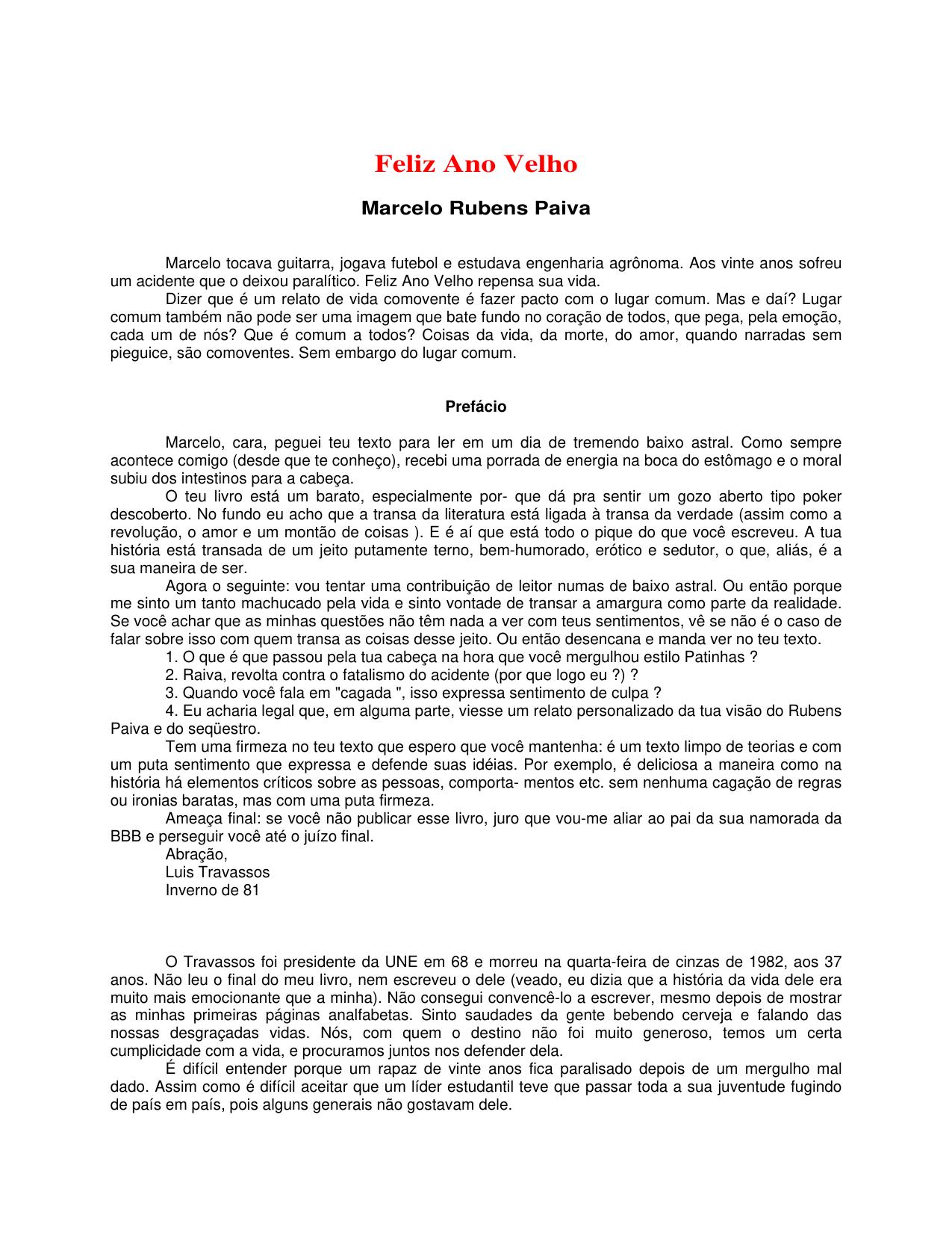 Microsoft Word - Marcelo Rubens Paiva - FELIZ ANO VELHO.doc