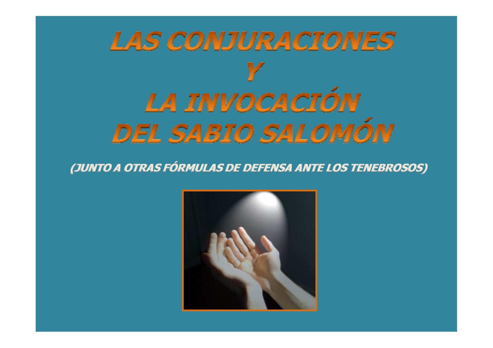 CONJURACIONES (conceptos previos