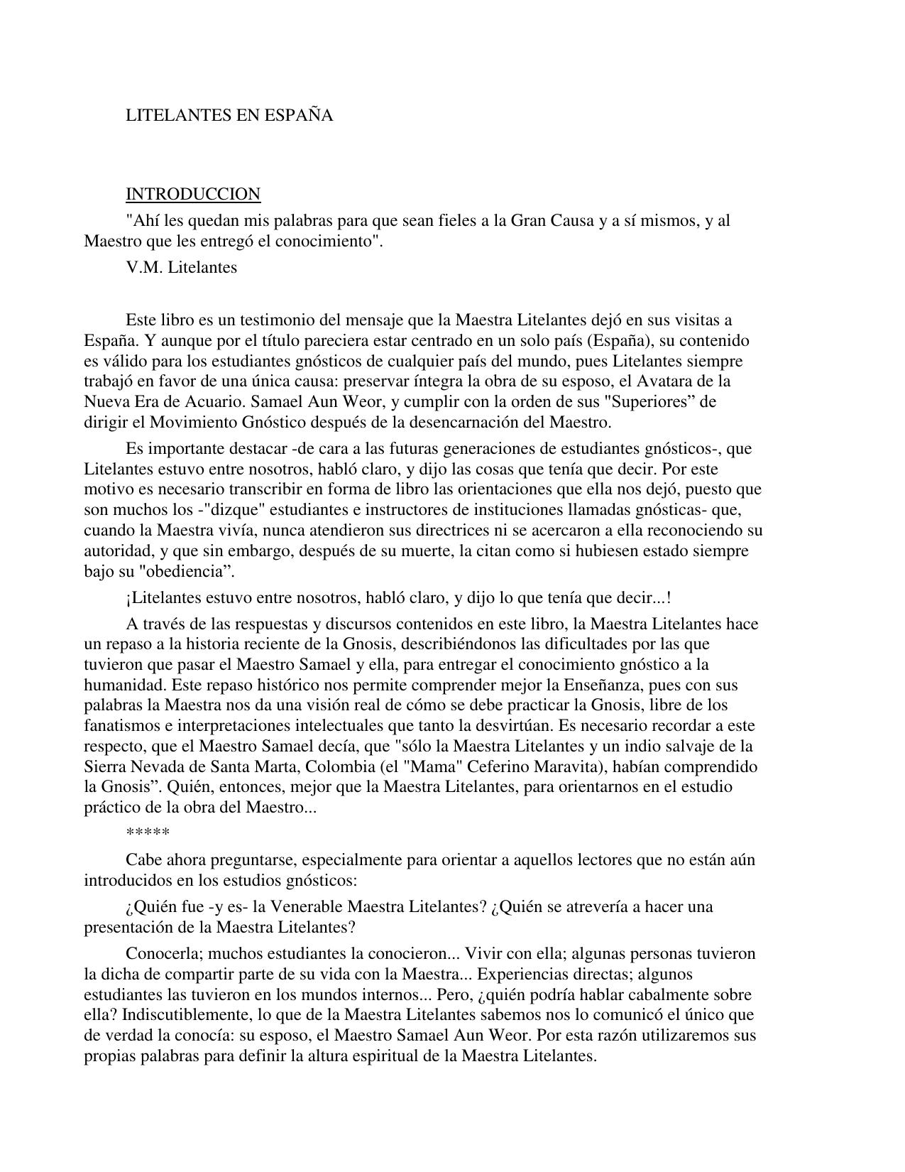 LITELANTES EN ESPAÑA