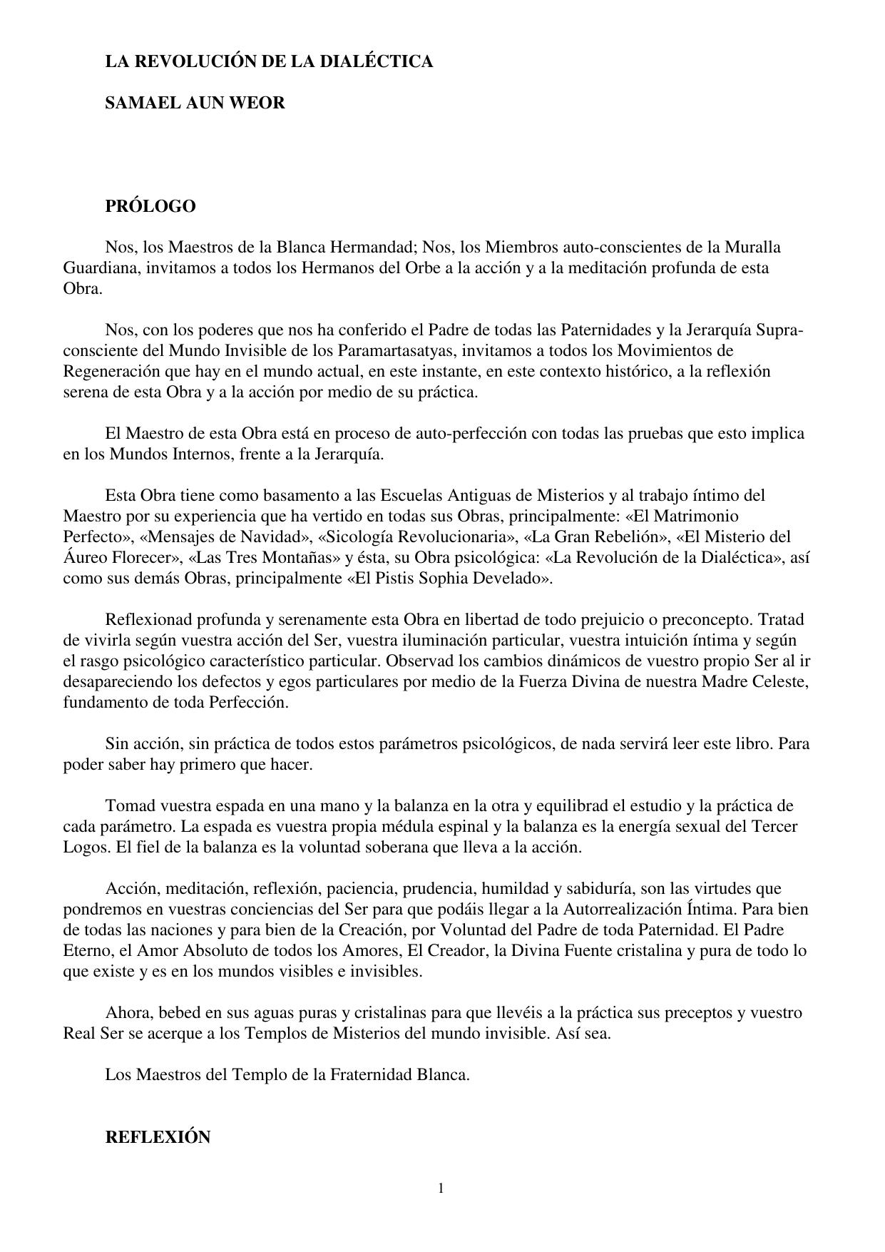 La Revolución de la Dialectica