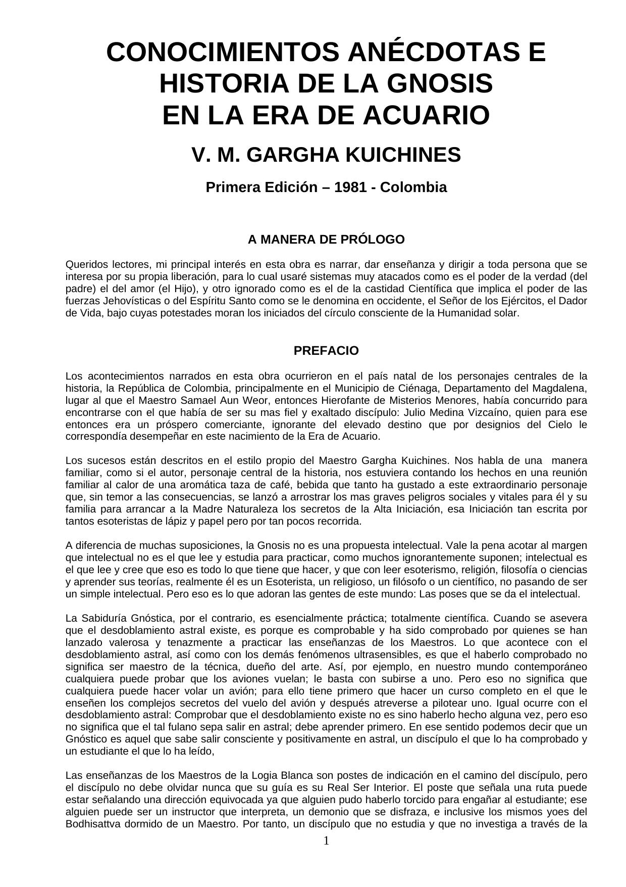 Anecdotas e Historia de la Gnosis