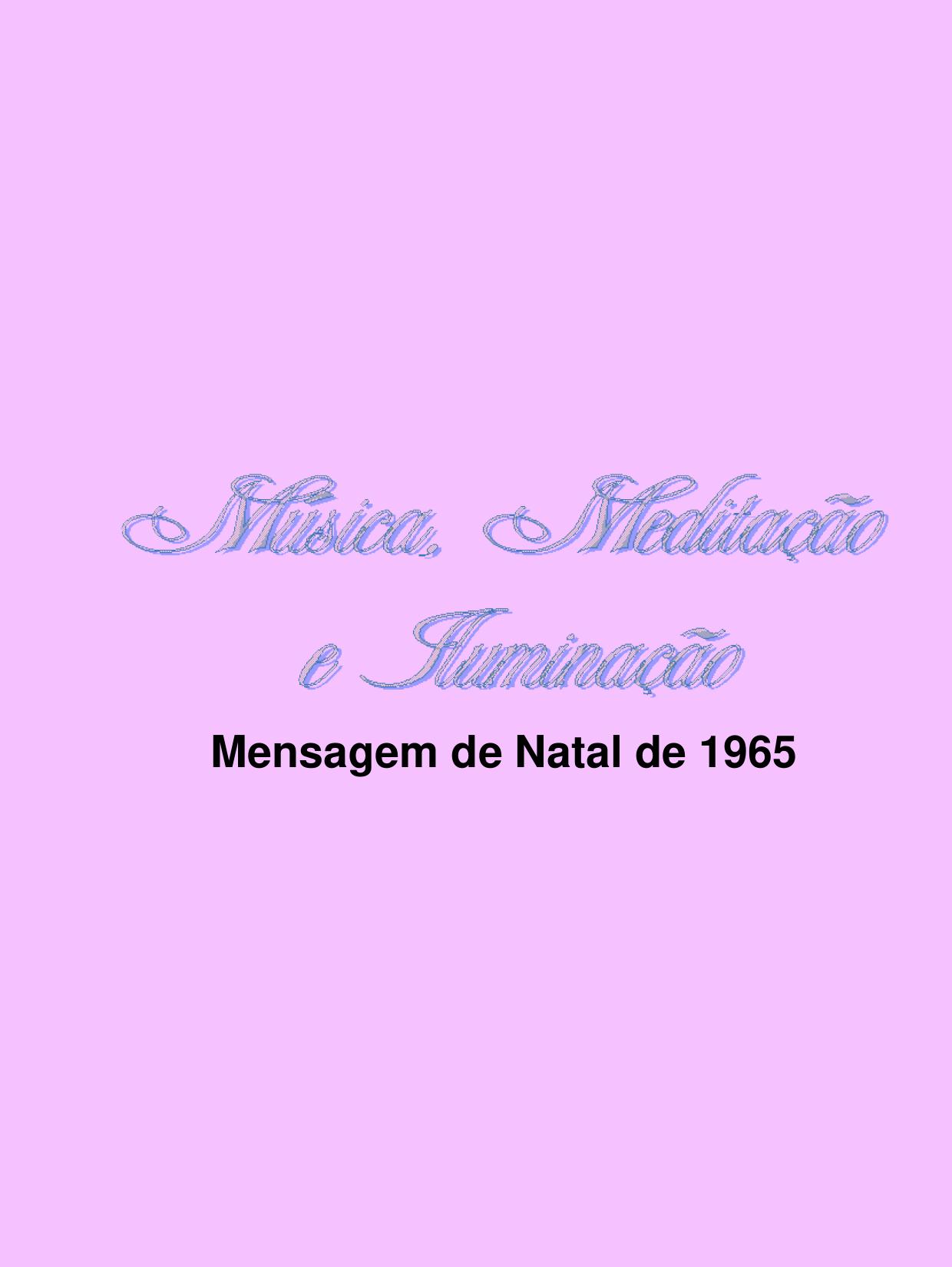 Mensagem de Natal de 1965