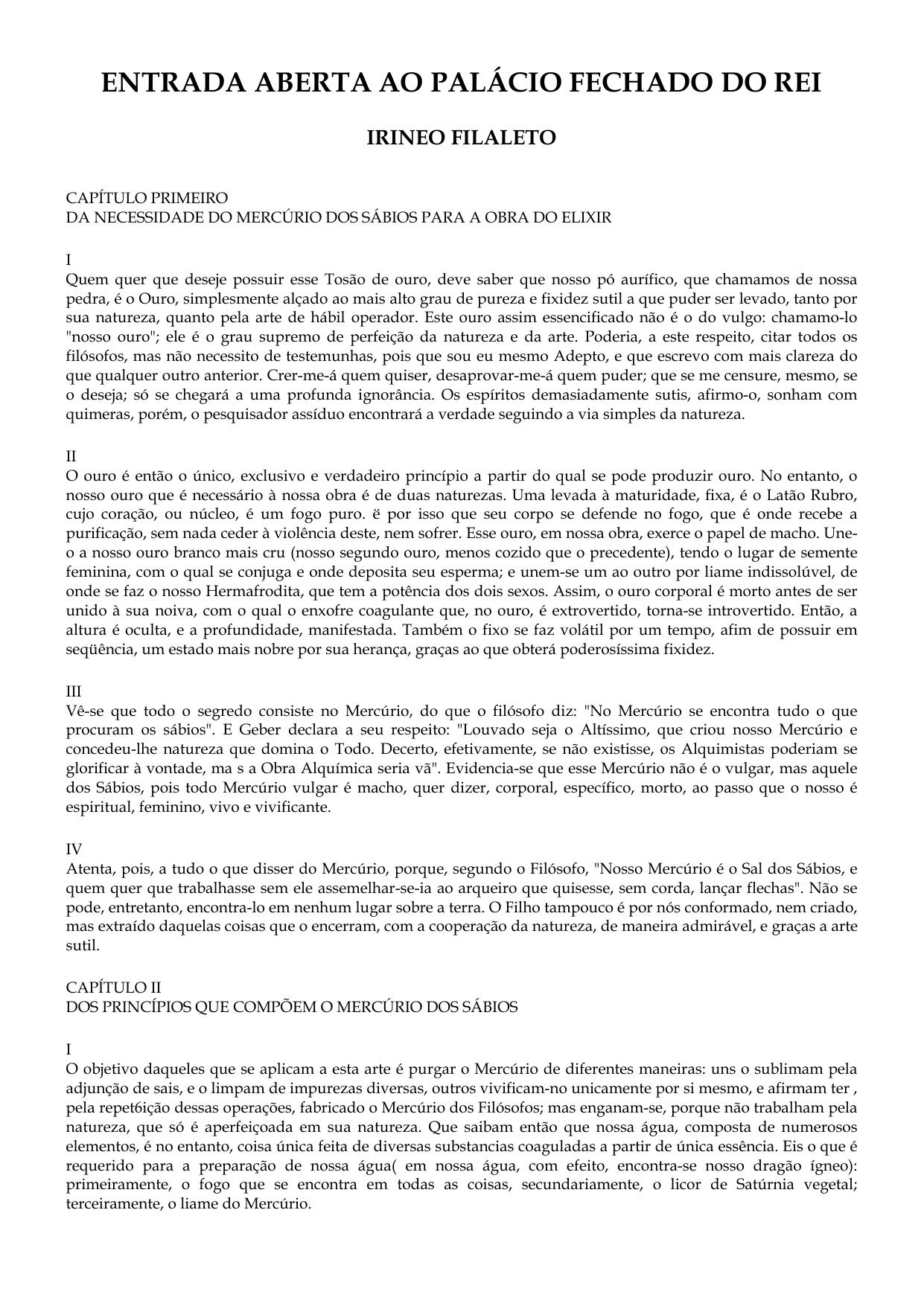 Microsoft Word - Filaleto - Entrada Aberta ao palácio fechado do rei.doc