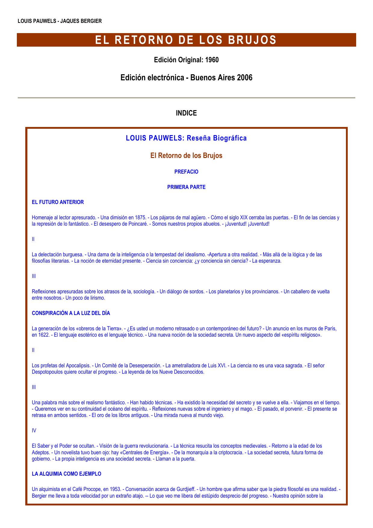 El despertar de los brujos