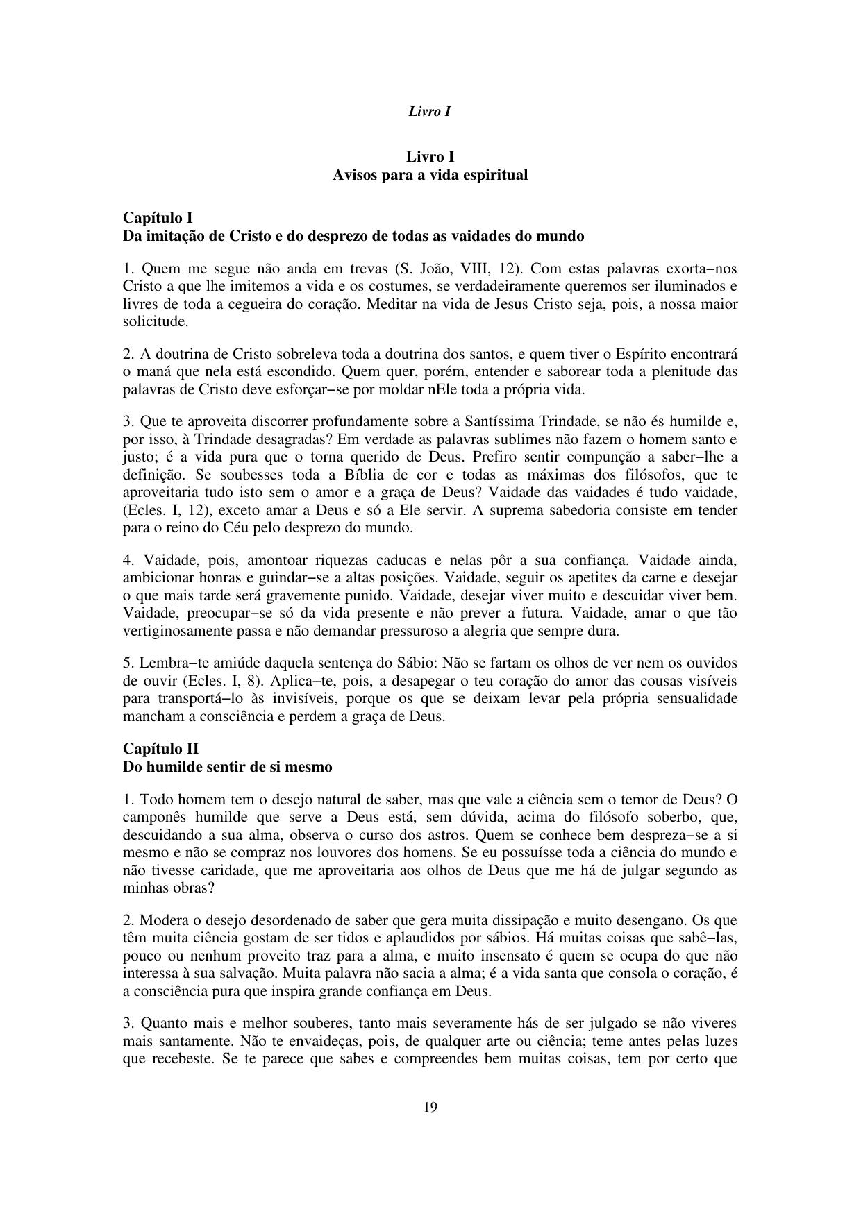 A Imitacao de Cristo