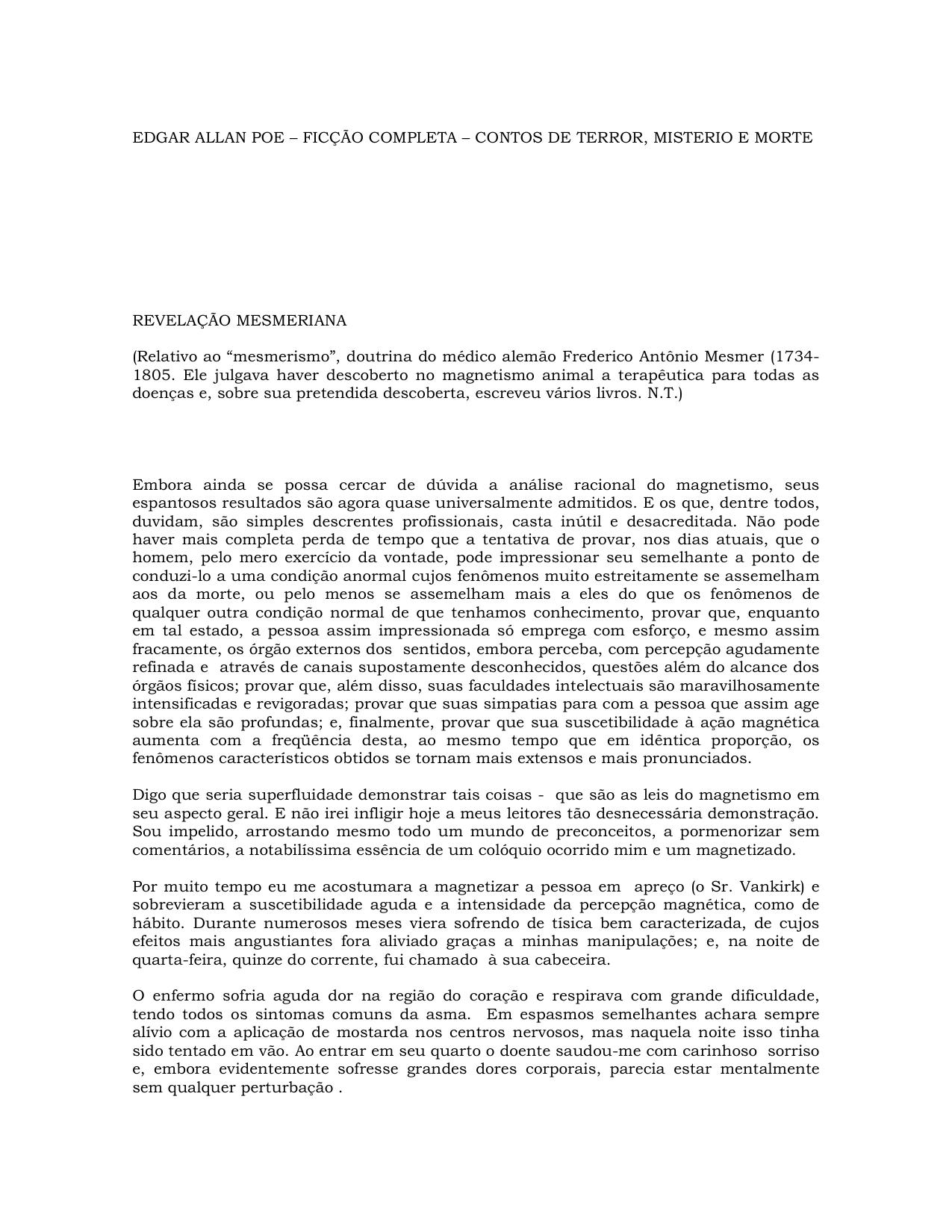 REVELAÇÃO MESMERIANA (1)