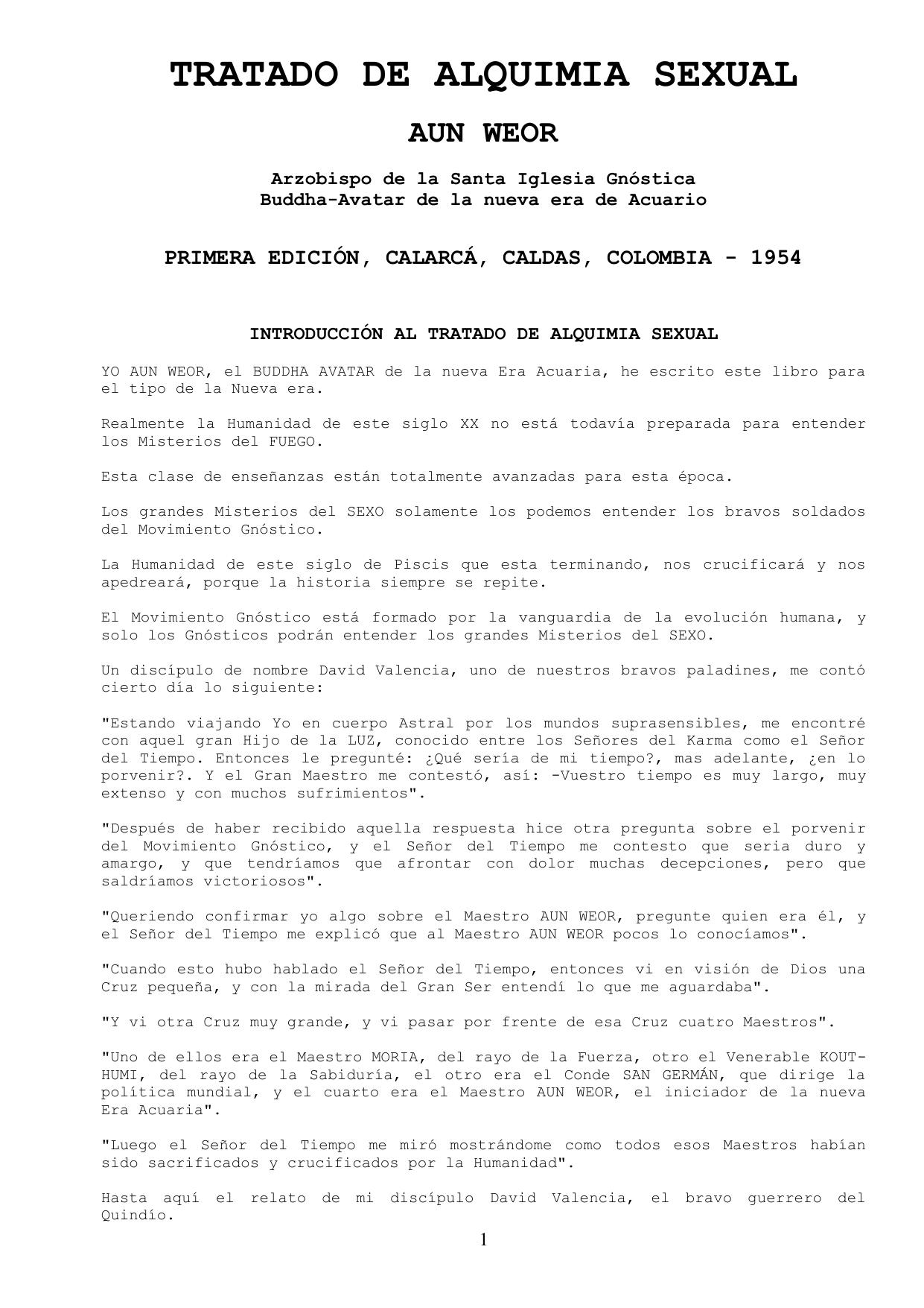 Tratado de Alquimia Sexual