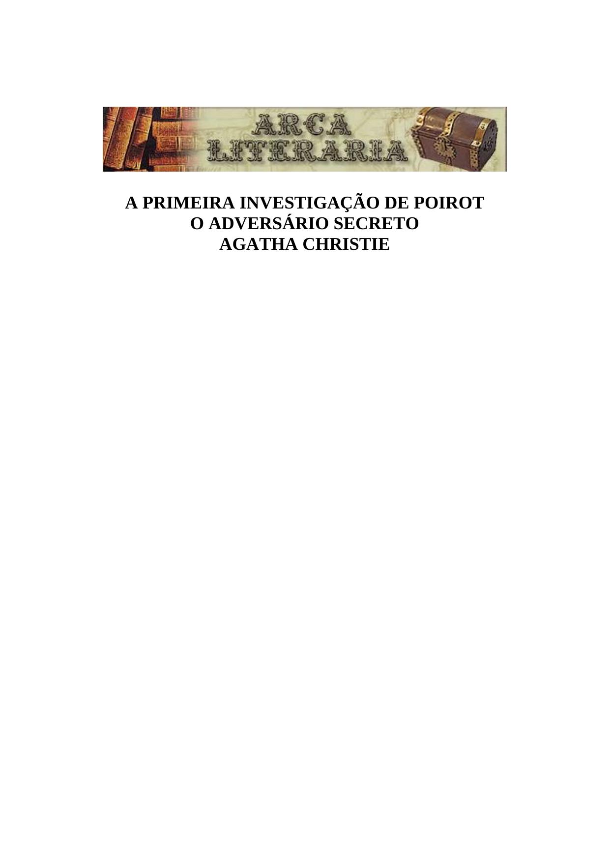 Microsoft Word - Agatha Christie - A primeira investigação de Poirot.doc