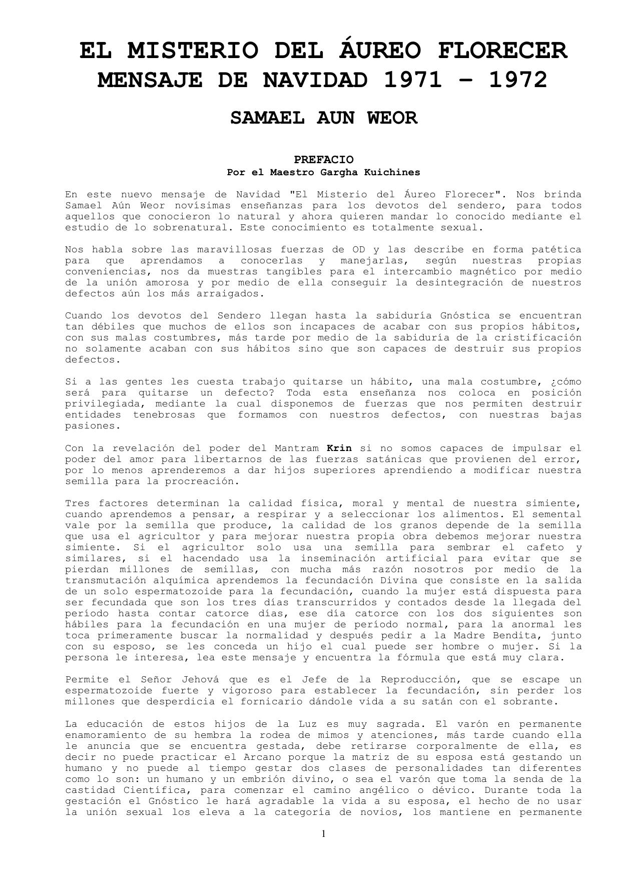 El Misterio del Aureo Florecer