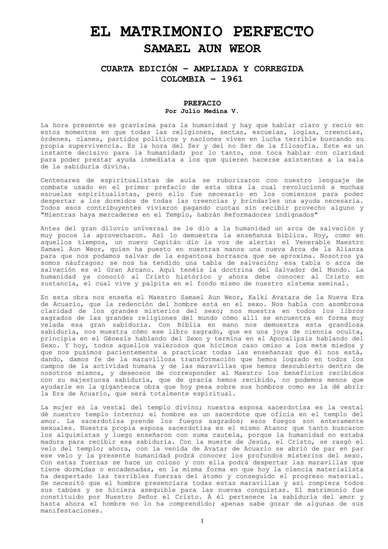 El Matrimonio Perfecto