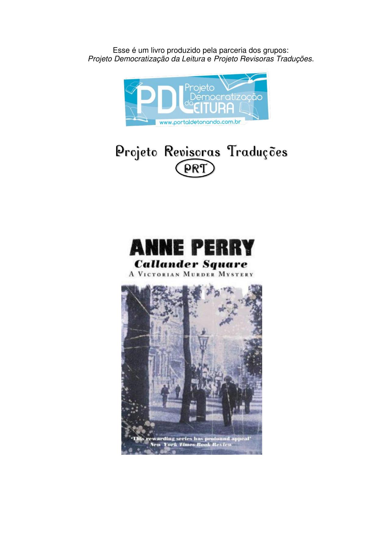 Anne Perry - Série Pitt 02