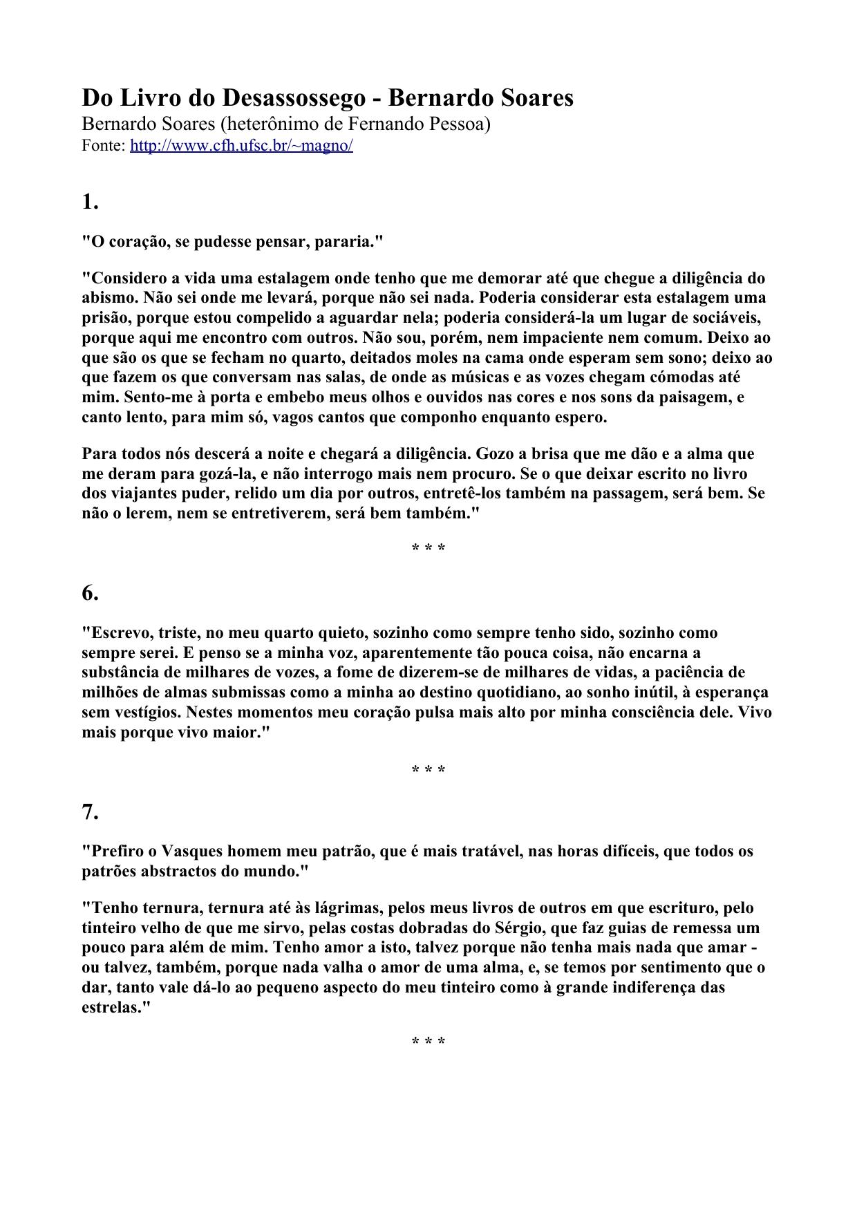 Livro do Desassossego