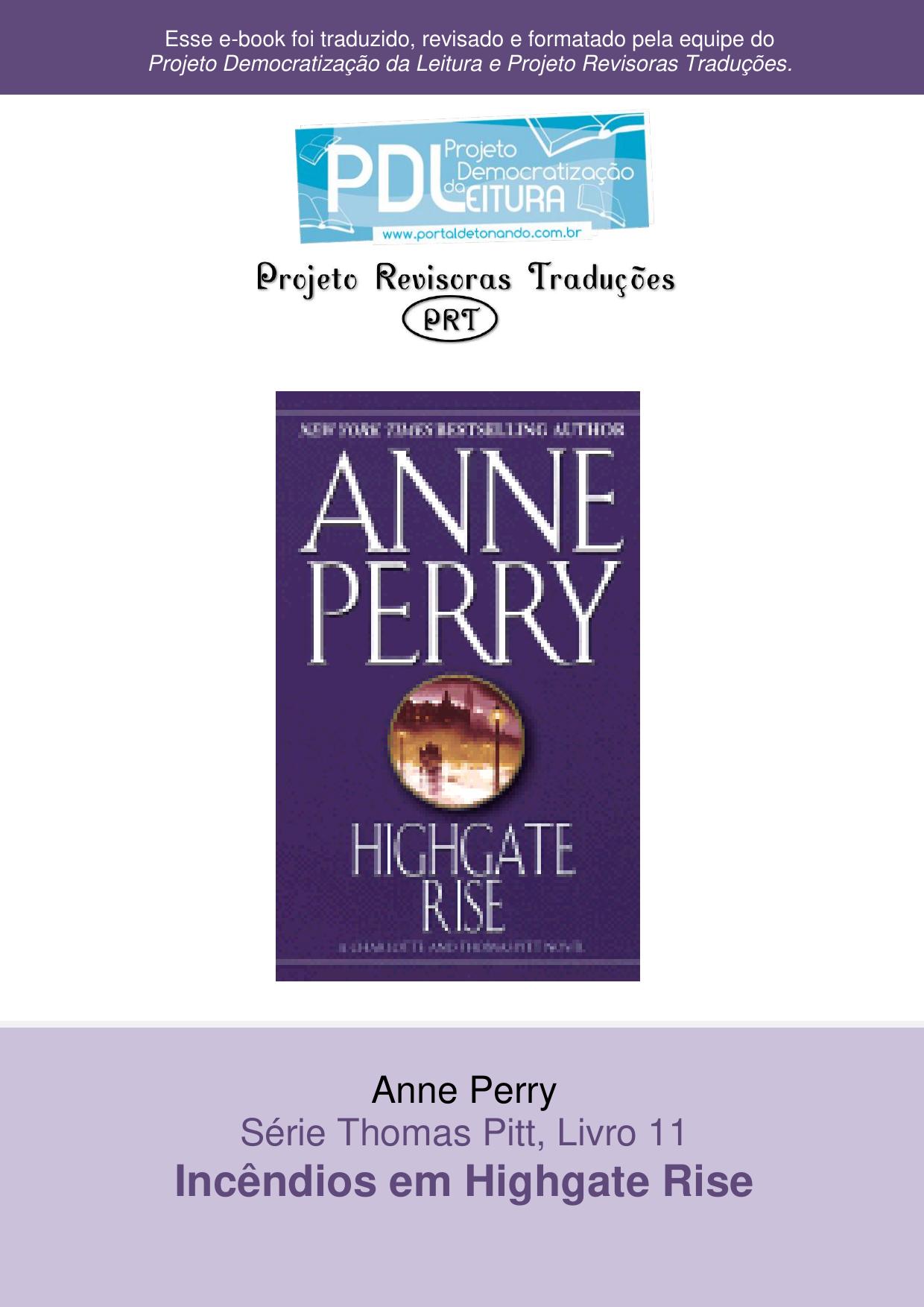 Anne Perry - Série Pitt 11