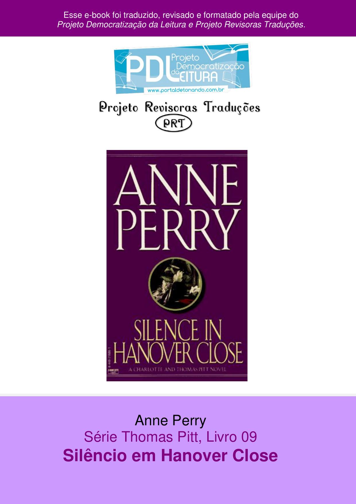 SILENCIO EM Hanover CLOSE