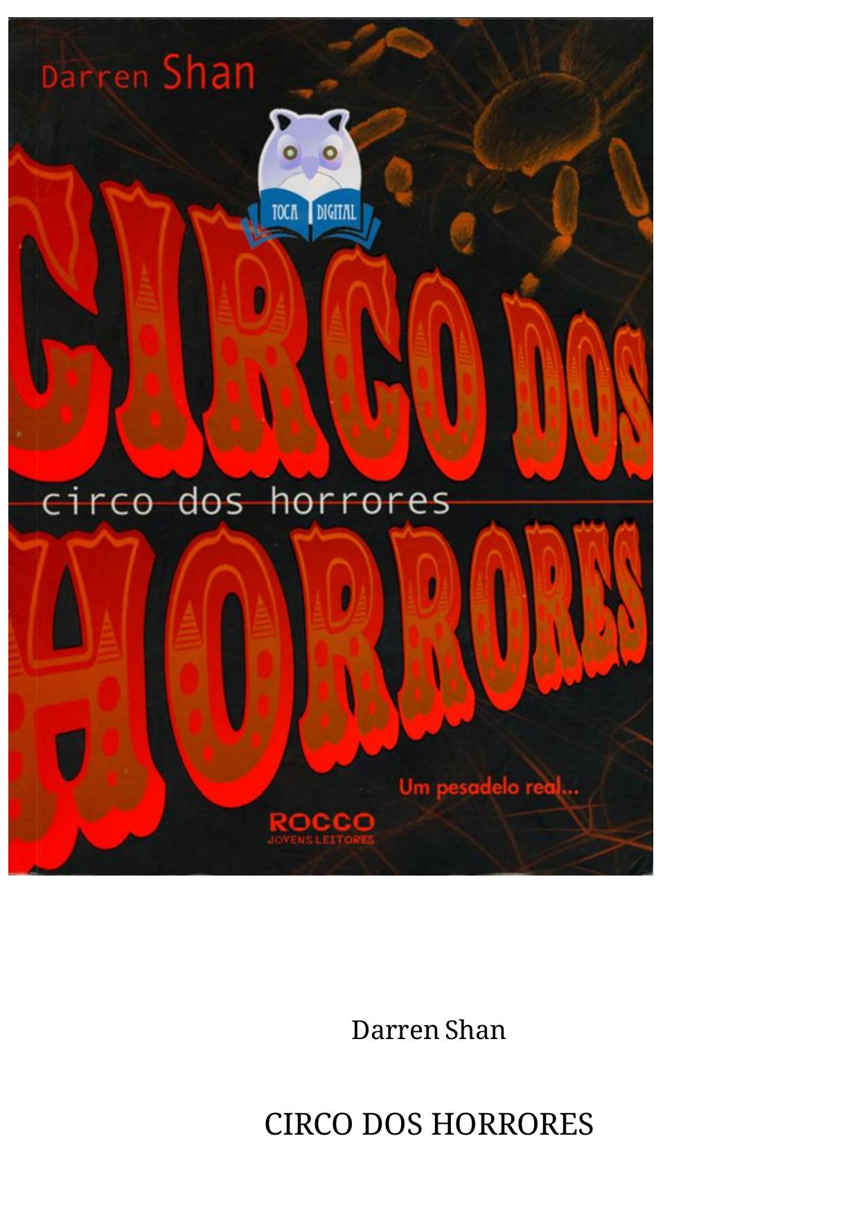 A Saga de Darren Shan 1 - Circo dos Horrores