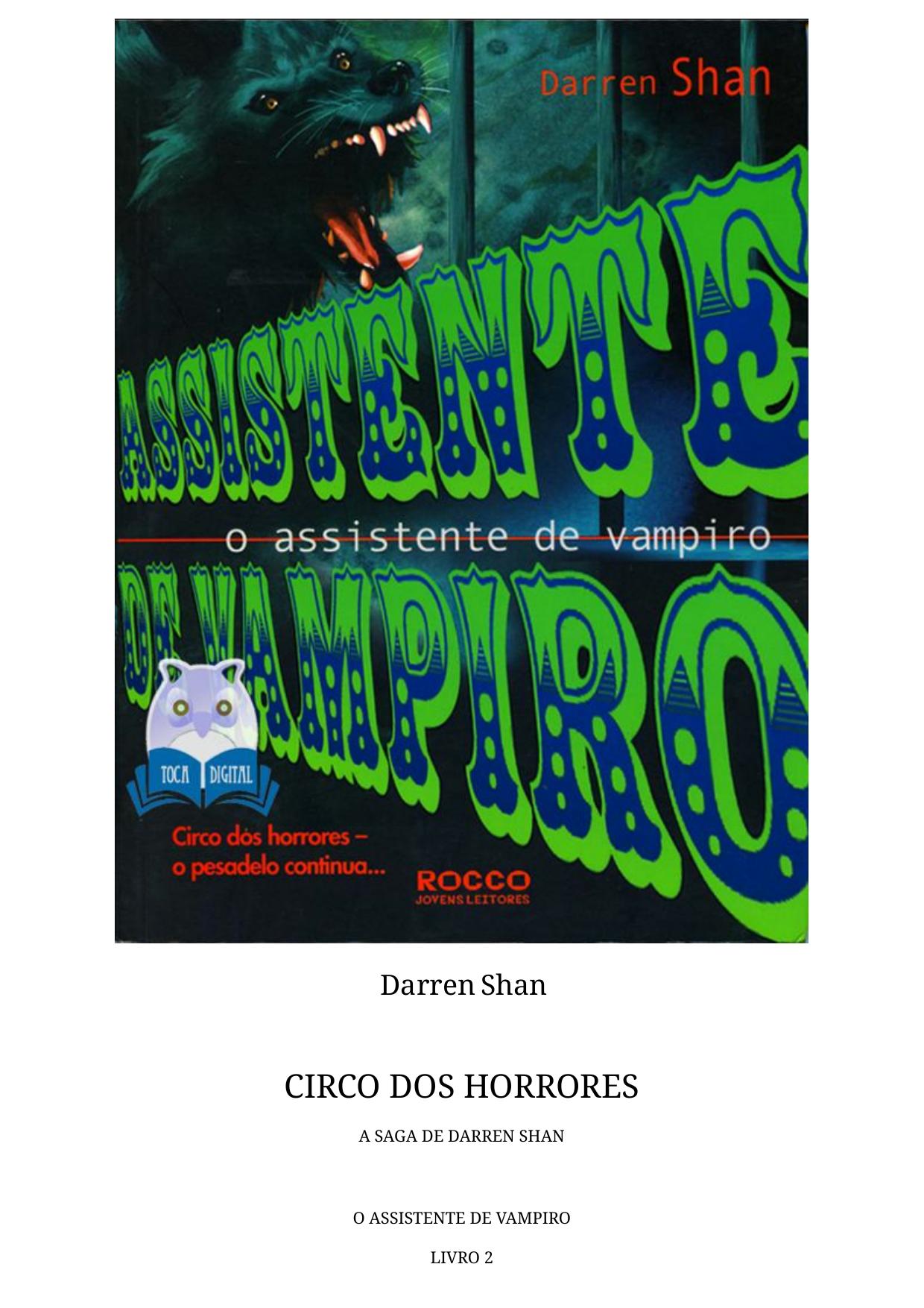 A Saga de Darren Shan 2 - Assistente de Vampiro