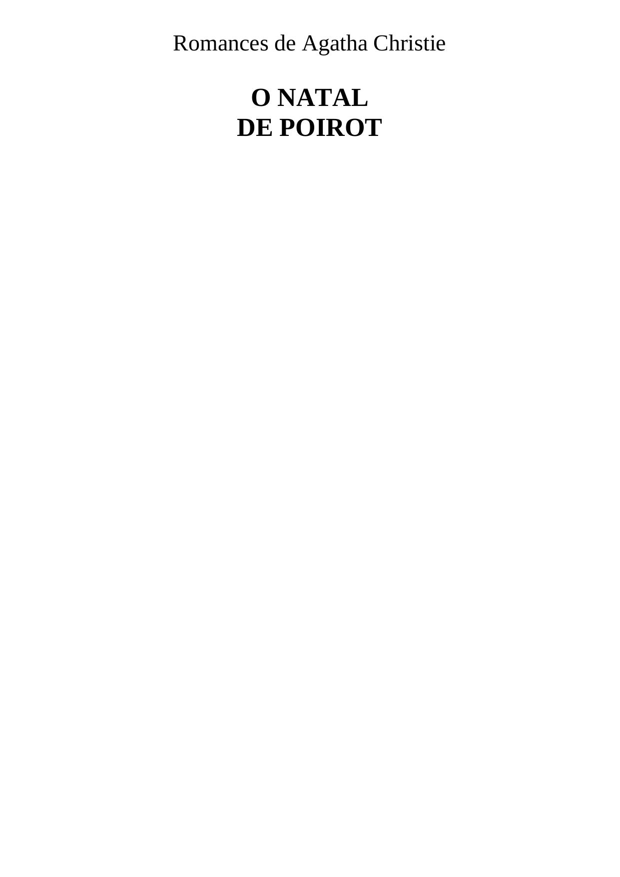 Microsoft Word - Agatha Christie - O Natal de Poirot.doc