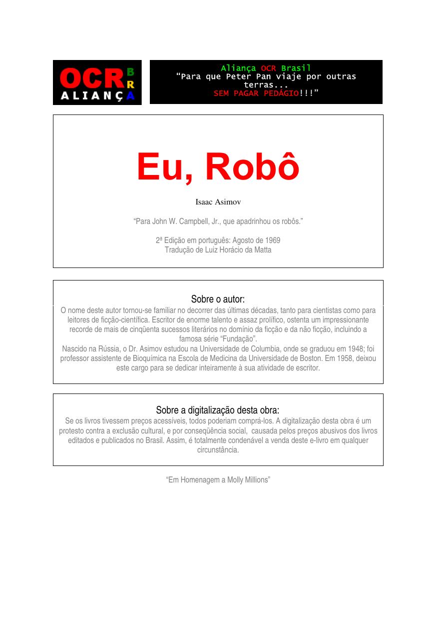 Eu, Robô