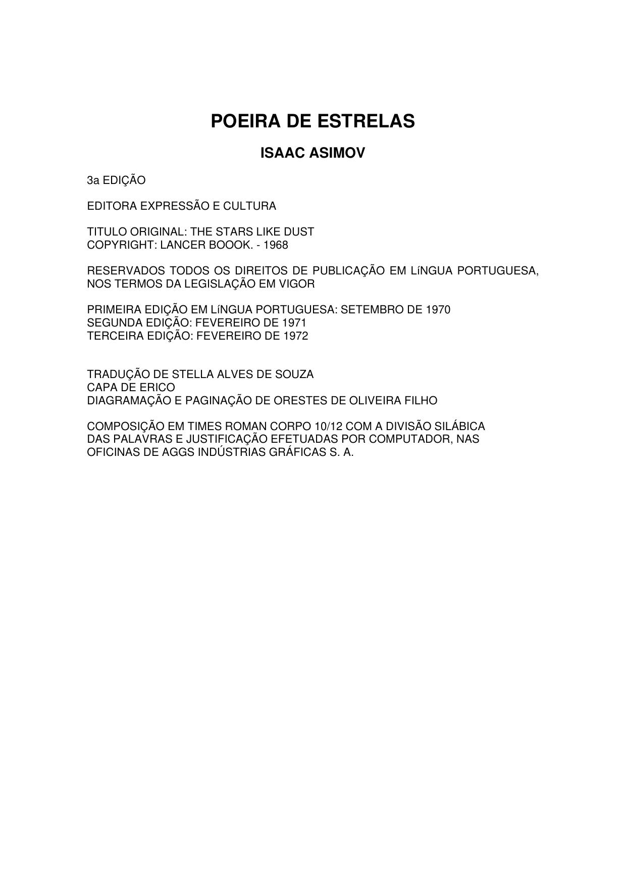 Microsoft Word - Isaac Asimov - Poeira de Estrelas.doc