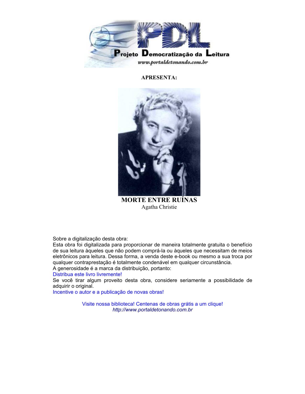 Microsoft Word - Agatha Christie - Morte entre ruínas.doc