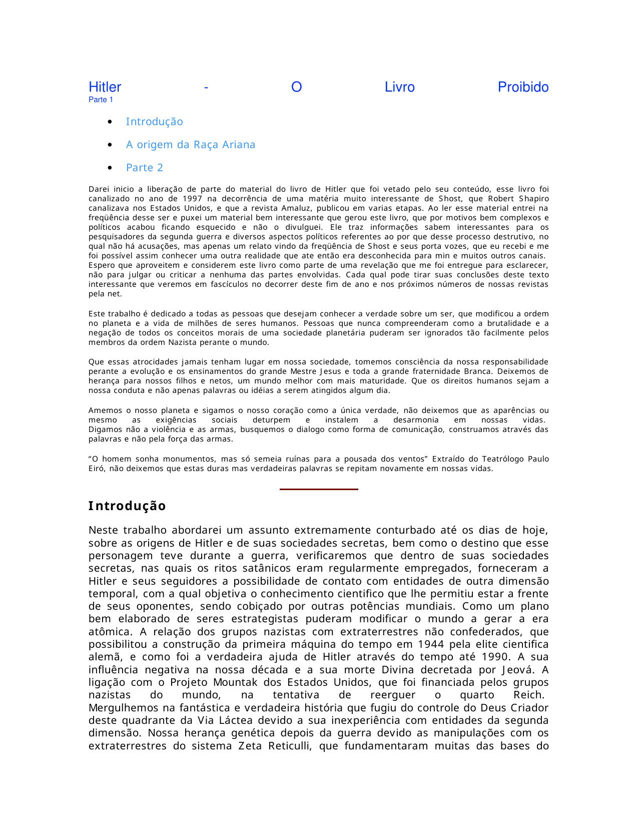 Hitler - O Livro Proibido