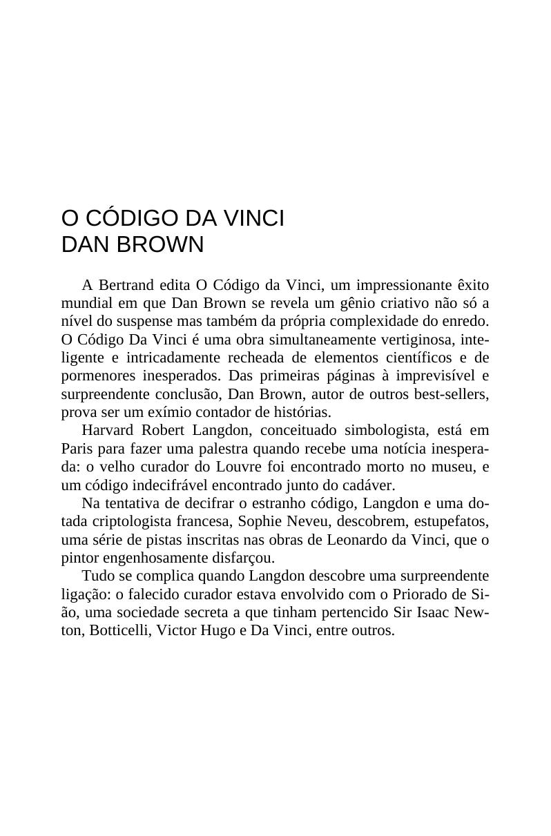 Microsoft Word - Dan Brown O Codigo da Vinci.doc