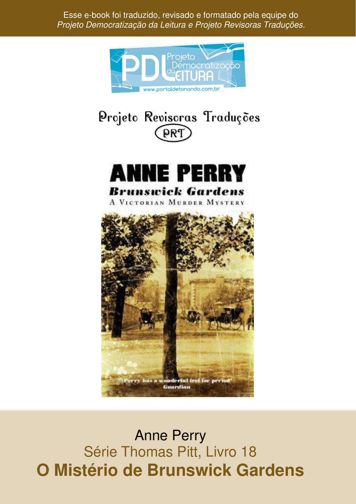 Anne Perry - Série Pitt 18